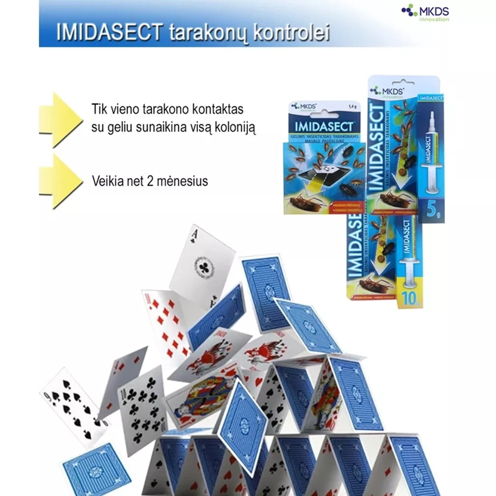 Imidasect 1,4 g, gelinis insekticidas masalo padėkliuke TARAKONAMS naikinti