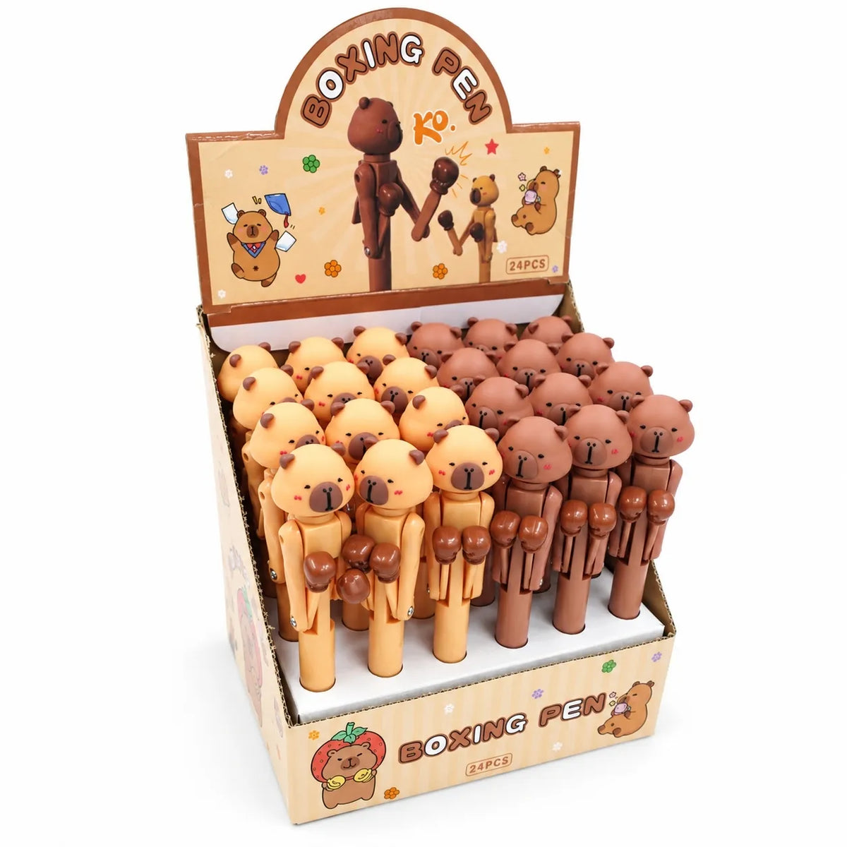 Kapibaros tušinukas su judančiomis bokso pirštinėmis