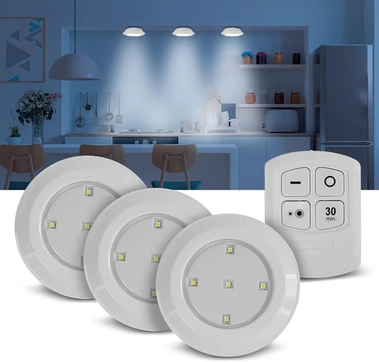 3X Led lemputės su pulteliu