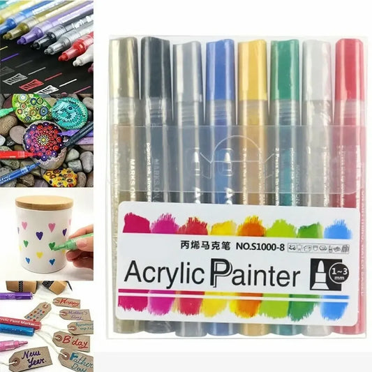 Akrilinių dažų markeriai Acrylic Painter 8 vnt.