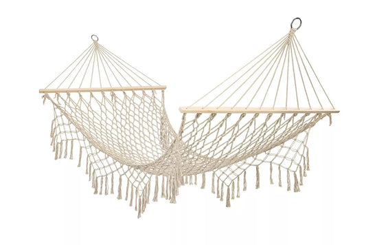 Boho stiliaus sodo hamakas