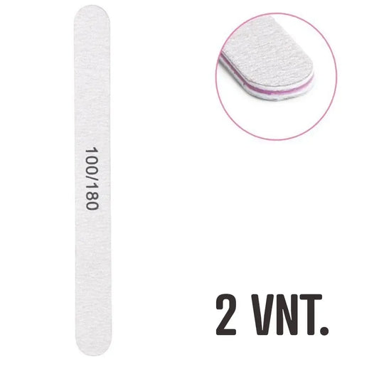 Nagų dildės 100/180 grit (2 vnt.)