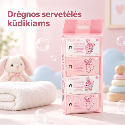Drėgnų servetėlių rinkinys, 8 pakeliai