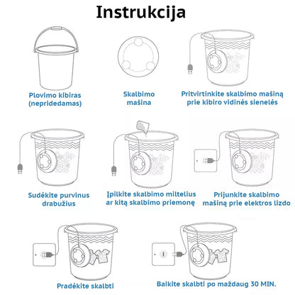 Kelioninė skalbimo mašina
