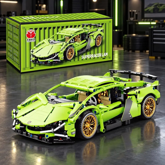 Konstruktorius sportinis automobilis konteinerio dėžutėje TR2387