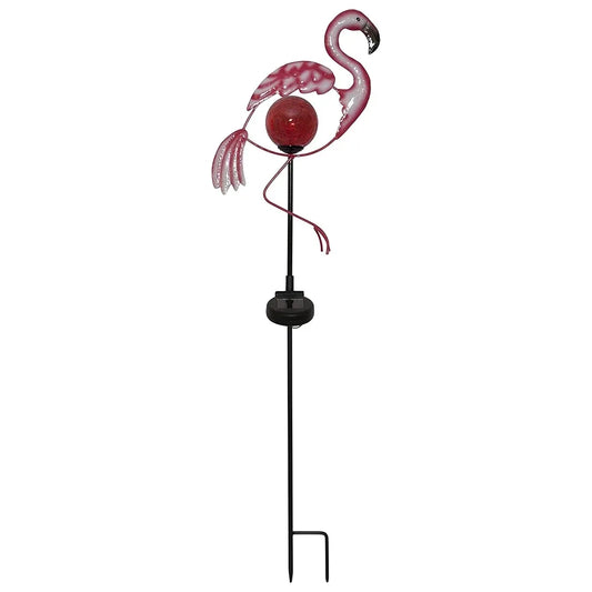 lauko LED lempa „Flamingo“ su saulės baterija (80 cm)
