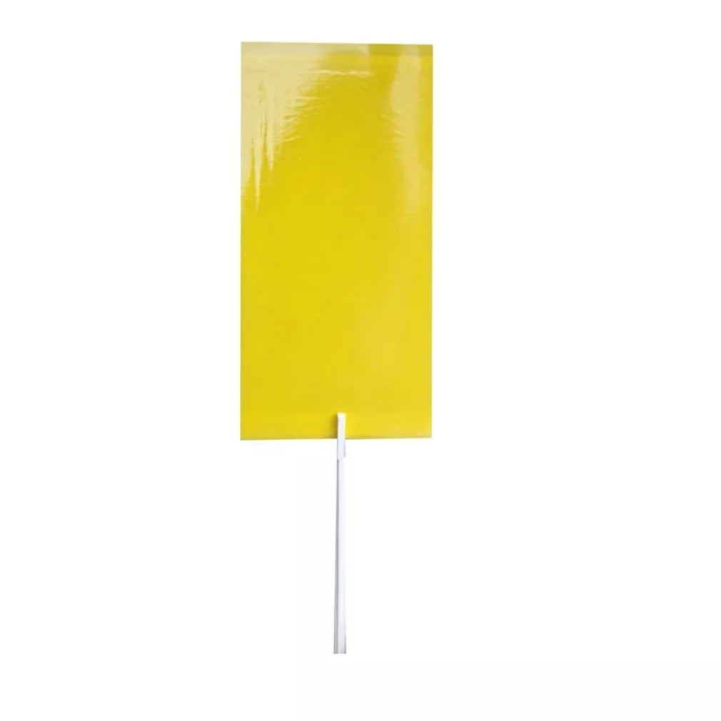 Magnet start yellow (7x14cm) baltasparnių, blakučių, amarų gaudyklės, 12 vnt