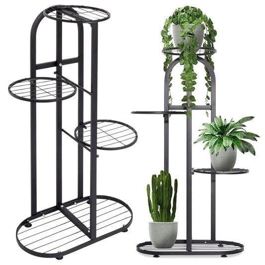 Metalinis augalų stovas 4 vazonams, 81,5 cm