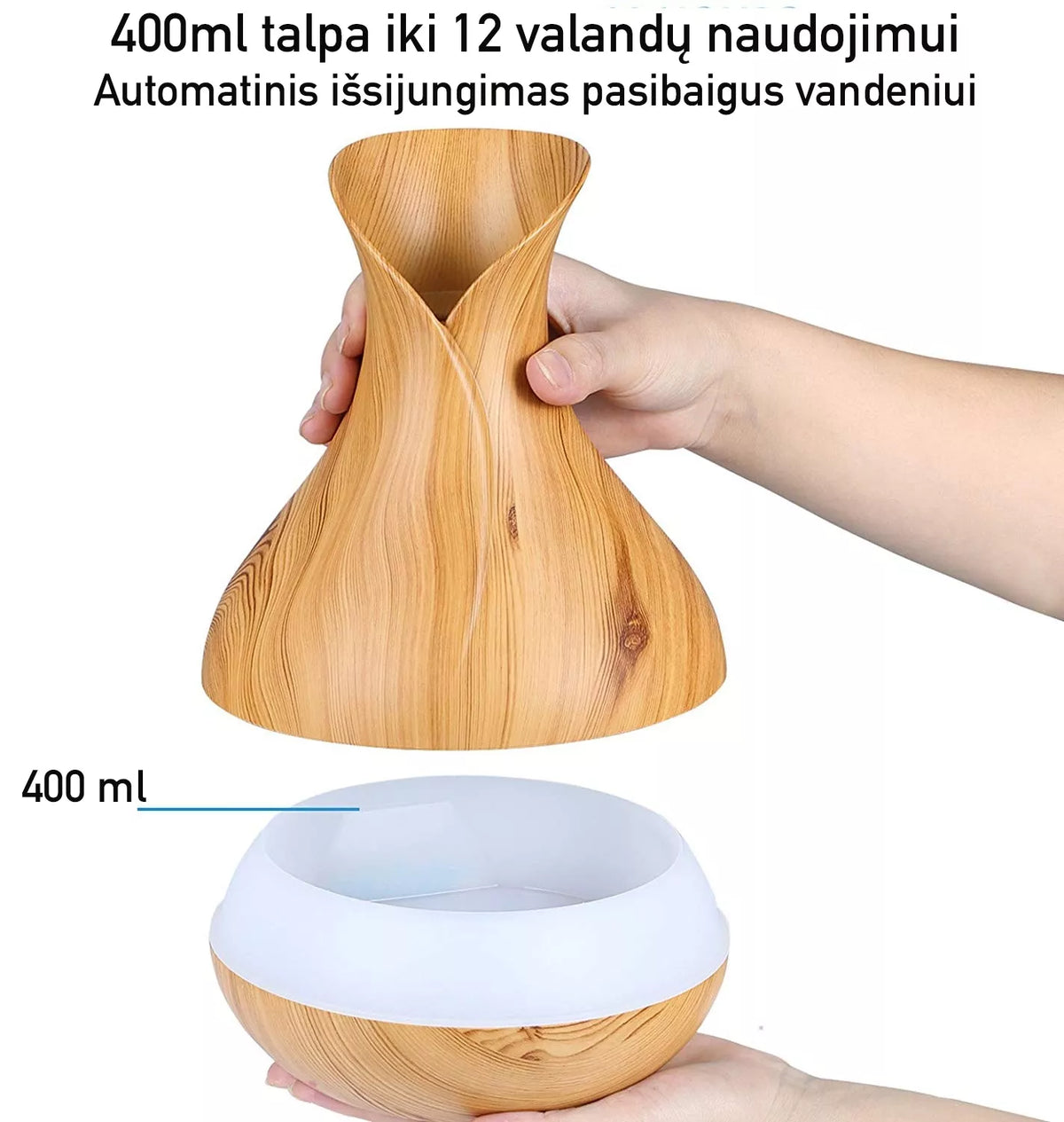 Oro Drėkintuvas, Eterinių Aliejų difuzorius - Geltona