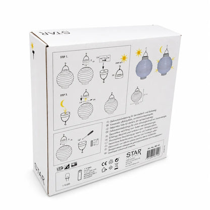 pakabinamas saulės energijos LED žibintas „festival“, 20 cm