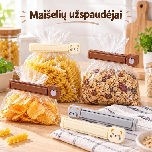 Pakuočių spaustukų rinkinys (5 vnt.)