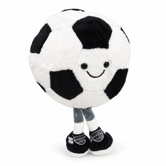 Pliušinis futbolo kamuolys su kojytėmis
