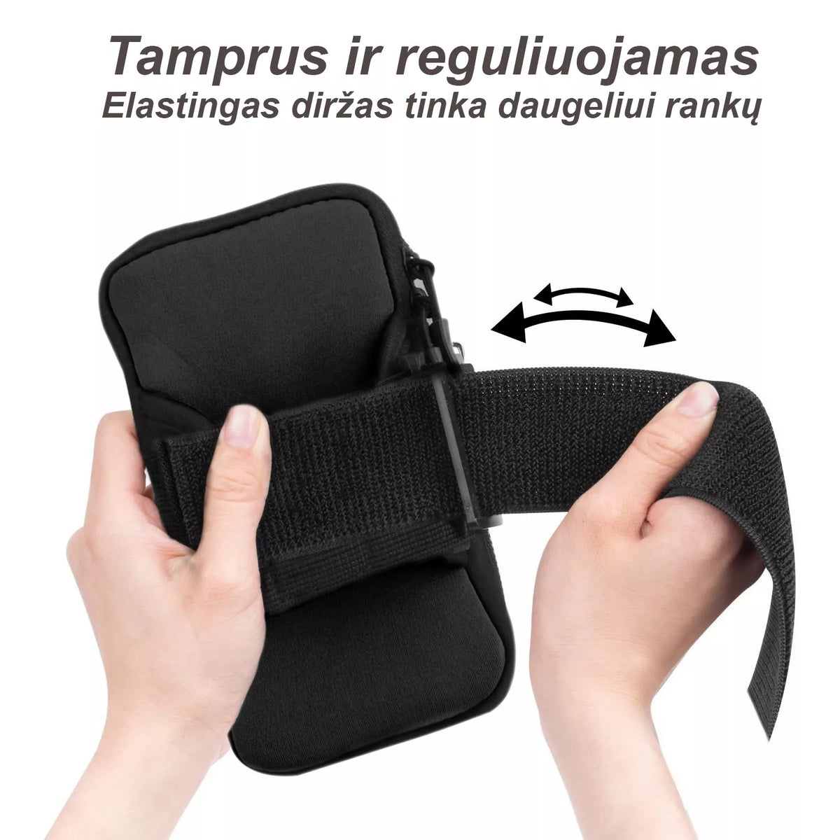 Rankos piniginė - telefono dėklas sportui - Oranžinė