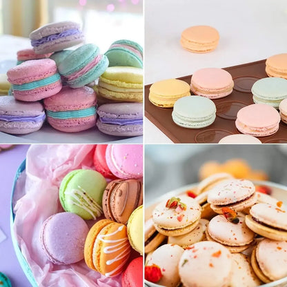 Silikoninė forma Macarons sausainiams – 38 × 28,5 cm