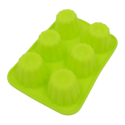 Silikoninė mini keksiukų forma (6 vnt.)