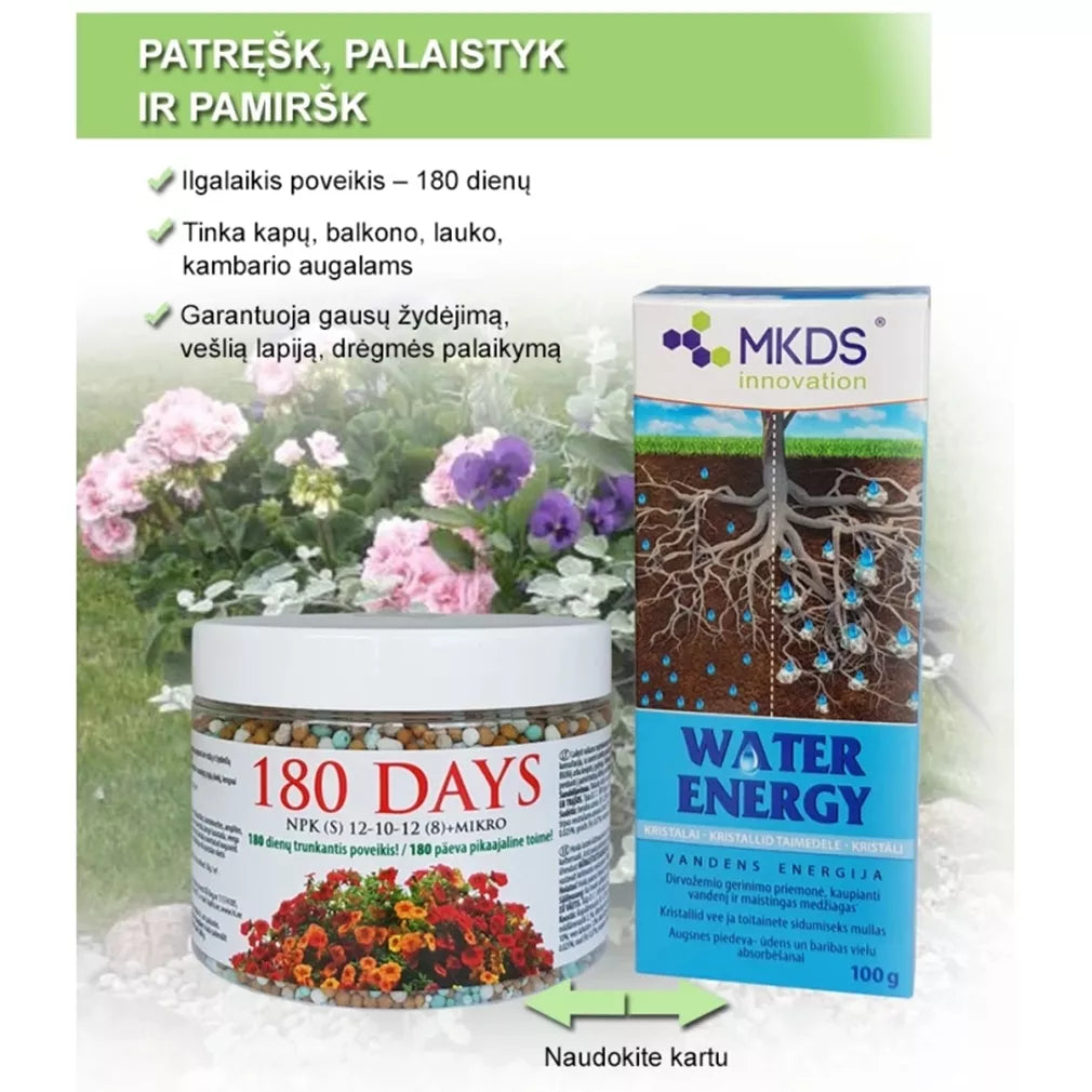 Vandens energija – kristalai, hydrogranulės 100 g